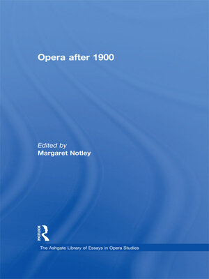 cover image of Opera after 1900